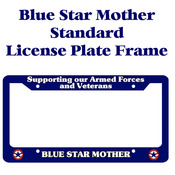 Aluminum Military License Plate Blue Star Mother NEW 